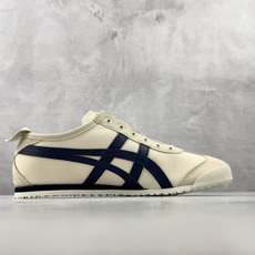 OT 头层 Onitsuka Tiger鬼塚虎 MEXICO 66 SLIP-ON 米白藏青货号:118 OT 头层 Onitsuka Tiger鬼塚虎 MEXICO 66 SLIP-ON 米白藏青货号:118