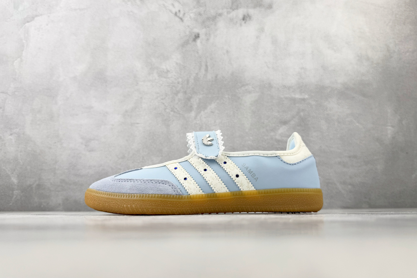 R 版出口订单 adidas originals Samba Jane summer glow 蓝色 货号：LA5345