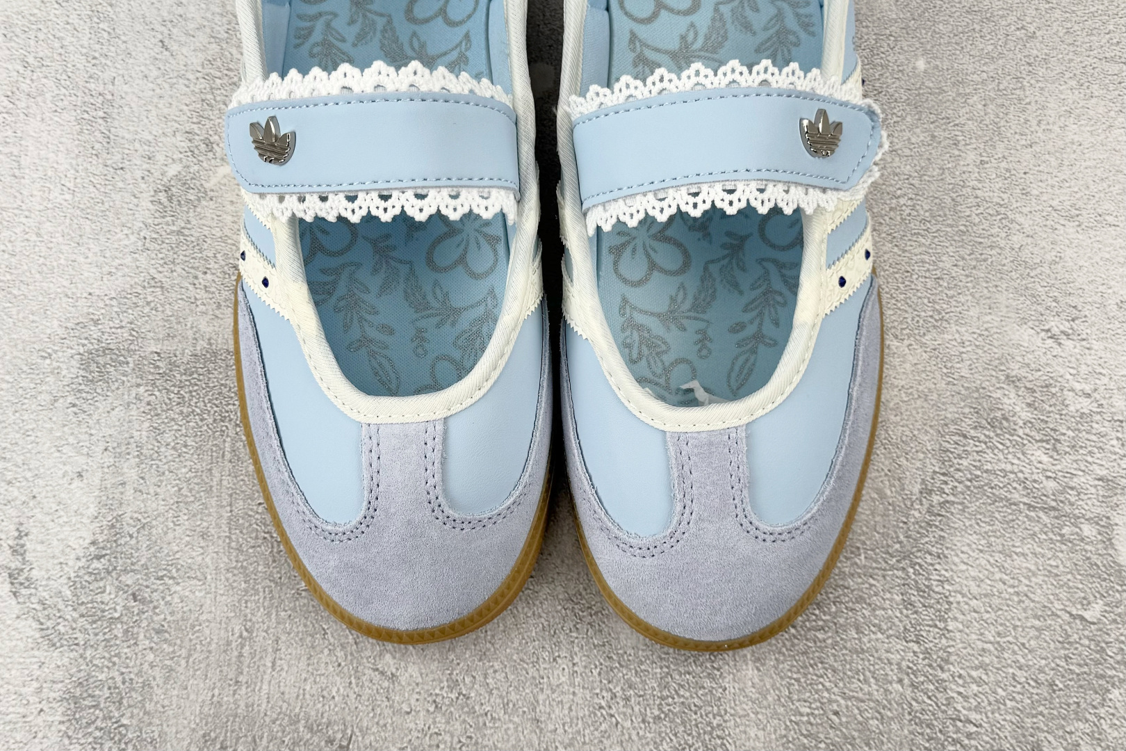 R 版出口订单 adidas originals Samba Jane summer glow 蓝色 货号：LA5345