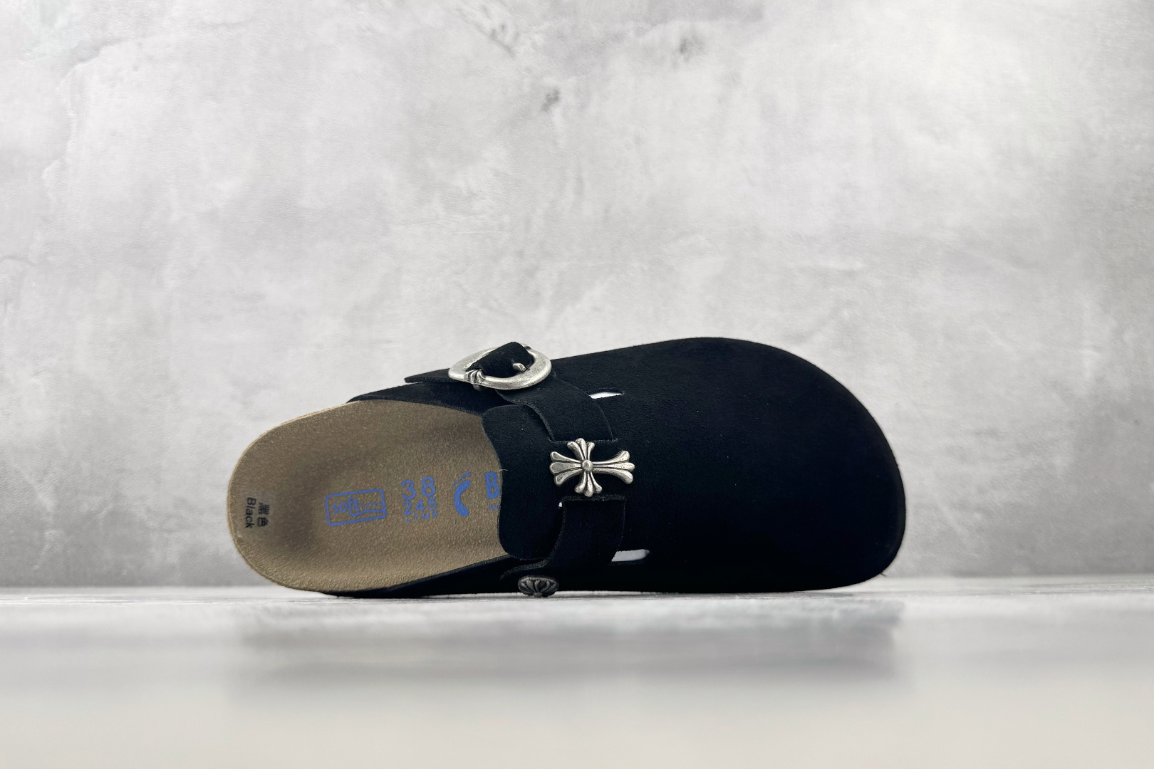 莞产 Birkenstock BS Chrome Hearts 黑色 货号: 尺码:39 40 40.5 41 42 莞产 Birkenstock BS Chrome Hearts 黑色 货号: 尺码:39 40 40.5 41 42