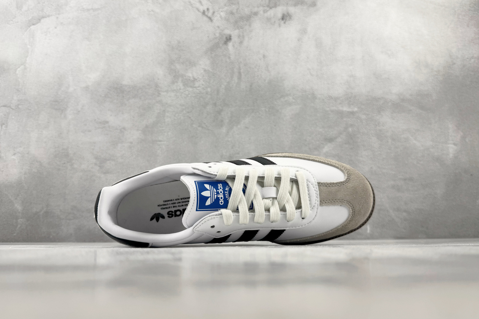完美还原 正确版本 adidas originals SAMBA OG 黑白灰 货号：B75806 尺码：35.5 36