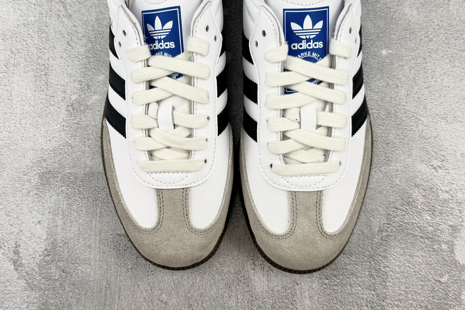 完美还原 正确版本 adidas originals SAMBA OG 黑白灰 货号：B75806 尺码：35.5 36