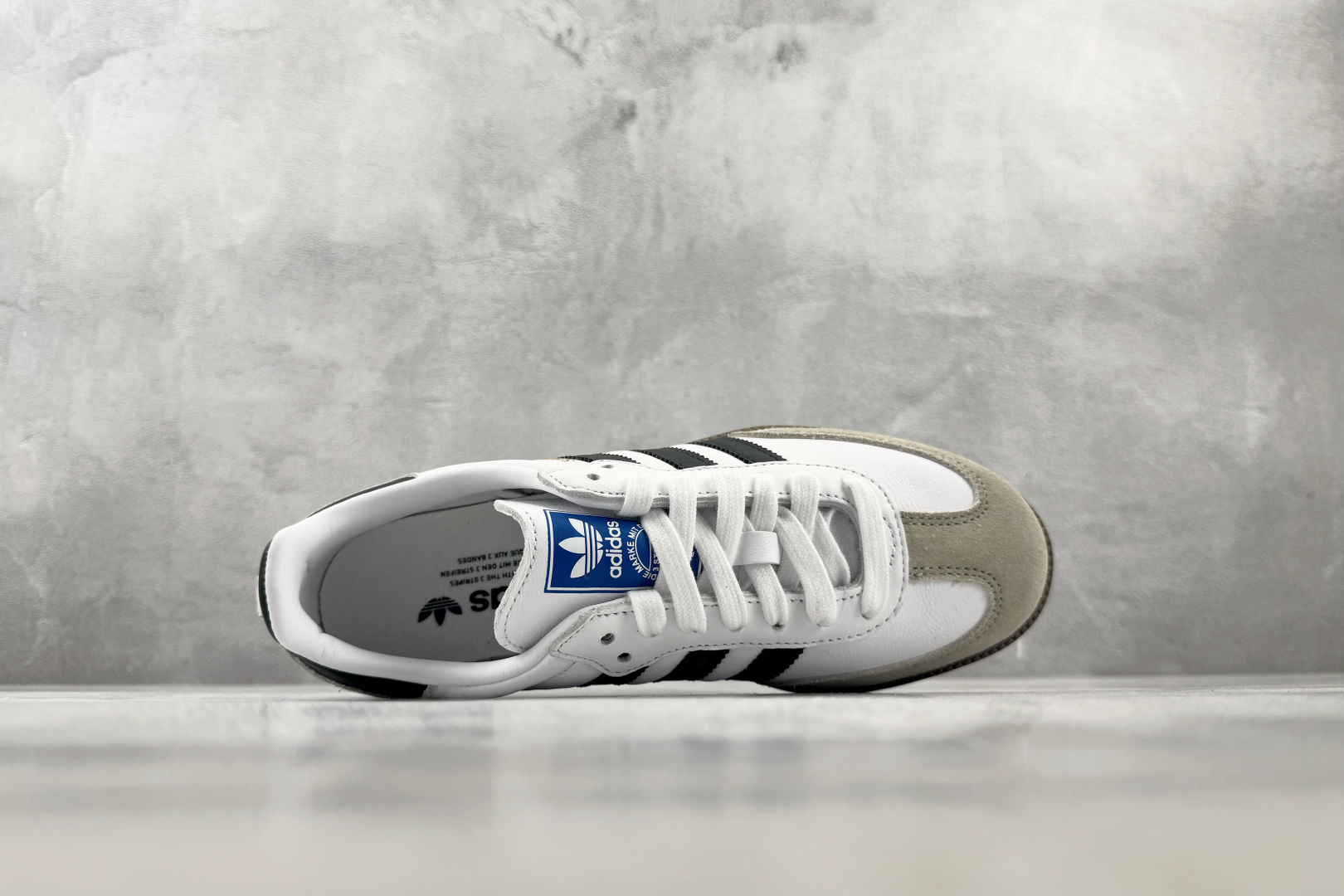 完美还原 正确版本 adidas originals SAMBA OG 黑白灰 货号：B75806 尺码：35.5 36
