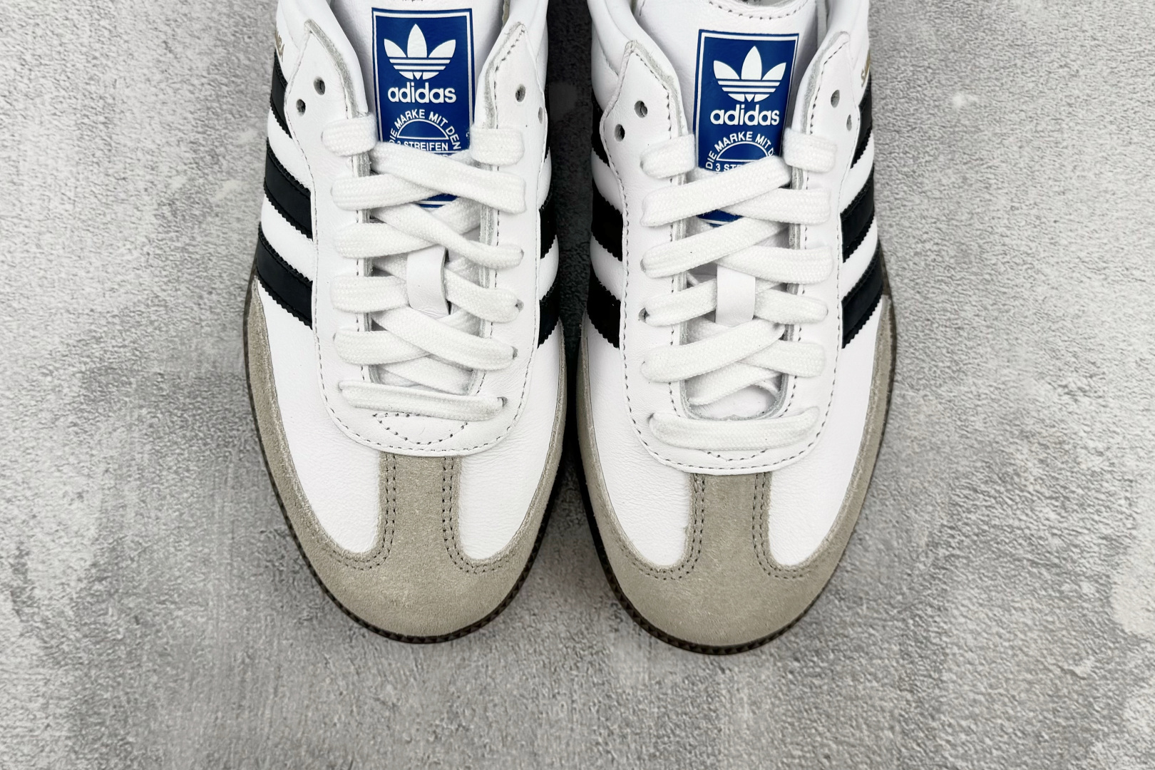 完美还原 正确版本 adidas originals SAMBA OG 黑白灰 货号：B75806 尺码：35.5 36
