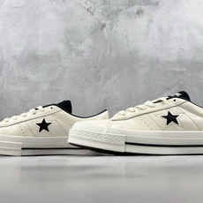 【H版】 Converse One Star 白黑色 • 星星贴片车缝针距统一 尖角走线圆润 不断线跳针 • 严格拉帮 【H版】 Converse One Star 白黑色 • 星星贴片车缝针距统一 尖角走线圆润 不断线跳针 • 严格拉帮