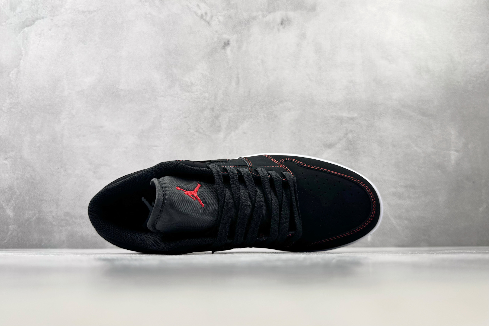 K版/徐 综合版 Jordan Air Jordan 1 LOW 黑红 货号： 076 尺码：36 36.5 37 38