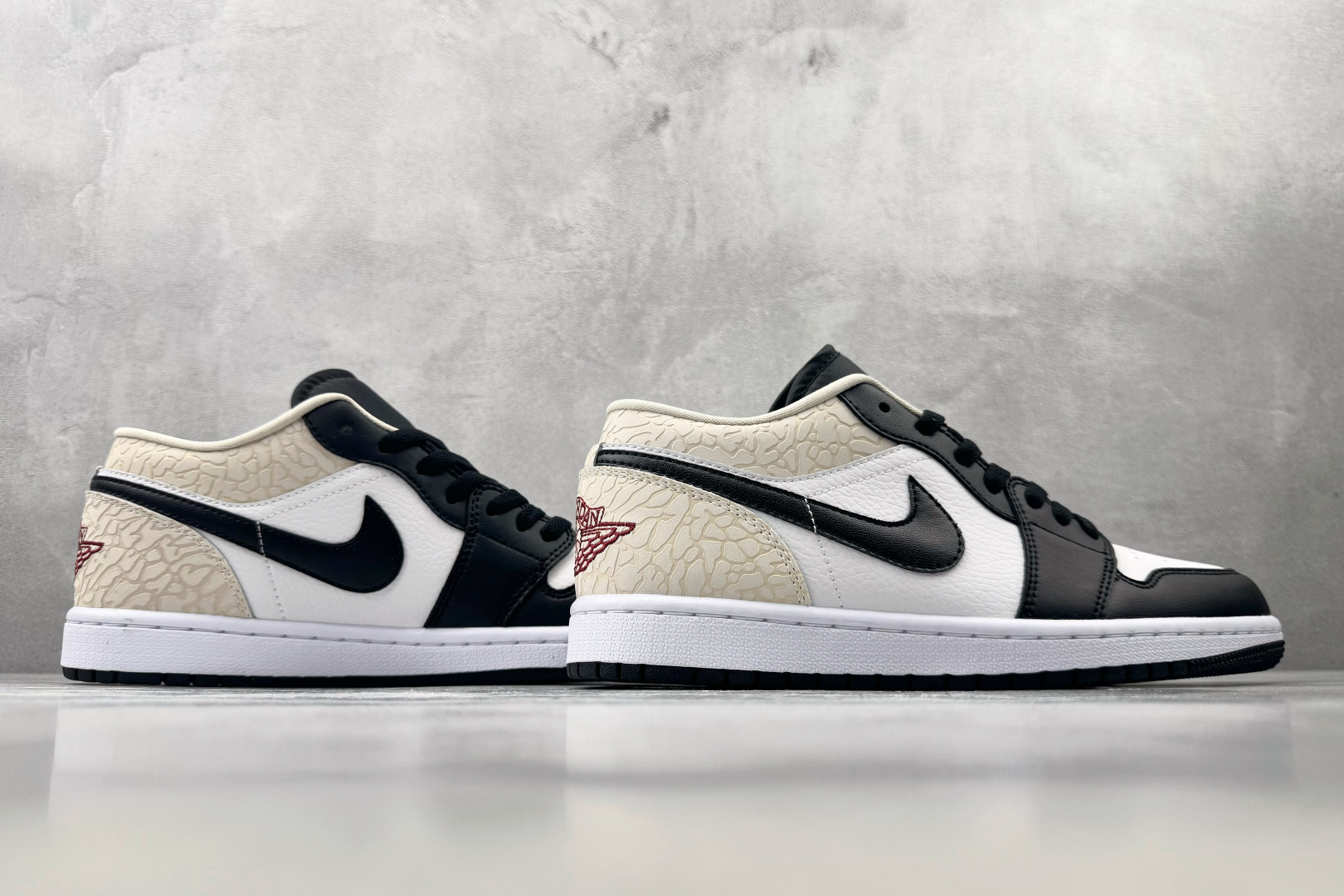 K版/徐 综合版 Jordan Air Jordan 1 LOW SE 黑白棕 货号：IQ5490 007 尺码：36 