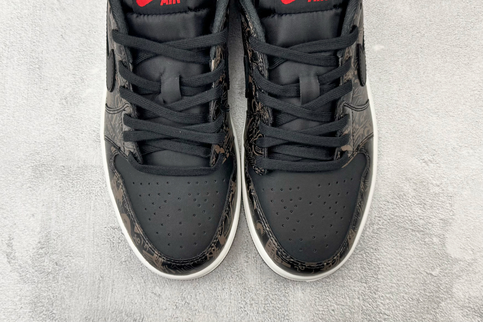 K版 综合版 Jordan Air Jordan 1 OG LS "Laser" 黑红 货号：IV6750-001 尺码