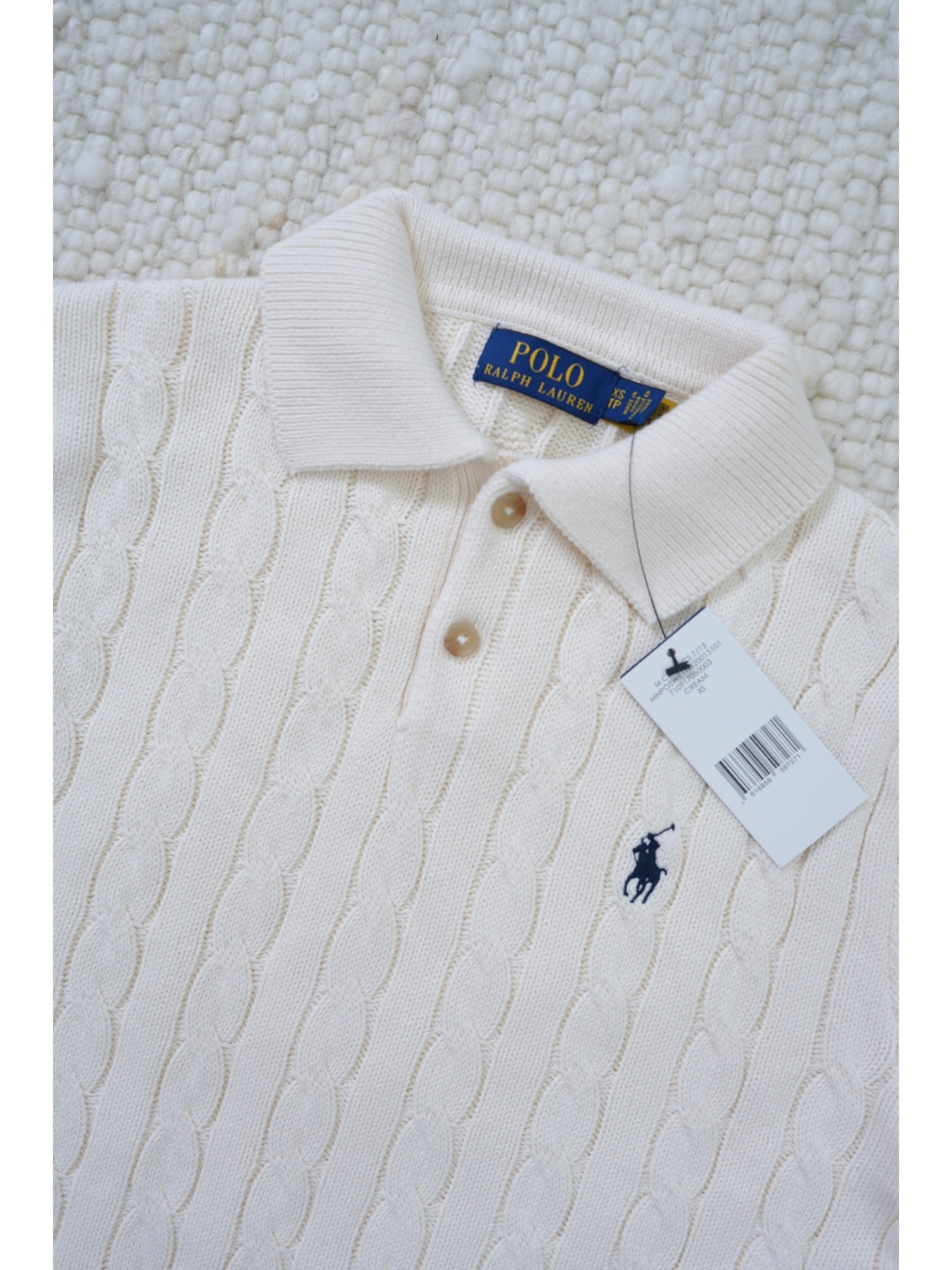 Вязаная рубашка поло Ralph Lauren с коротким рукавом