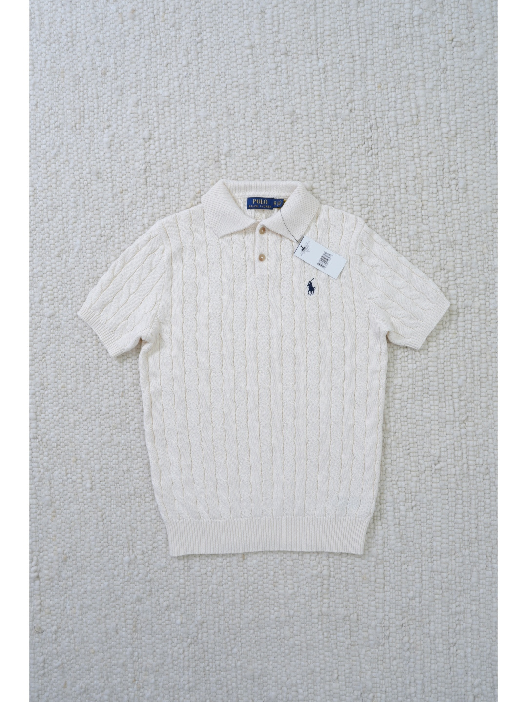 Вязаная рубашка поло Ralph Lauren с коротким рукавом