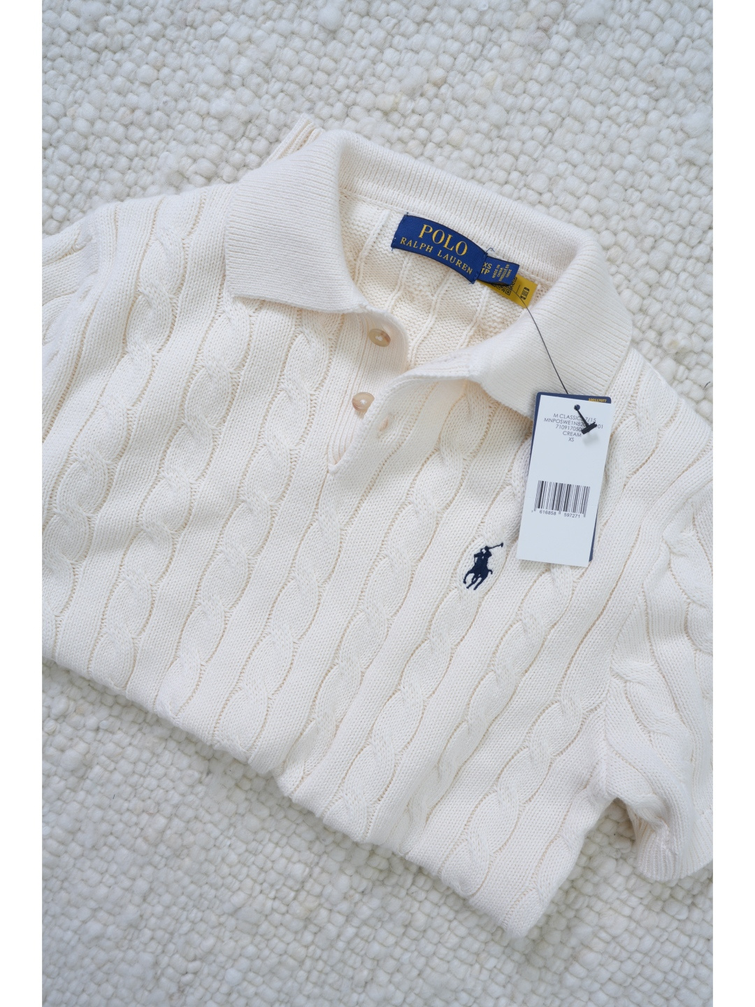 Вязаная рубашка поло Ralph Lauren с коротким рукавом