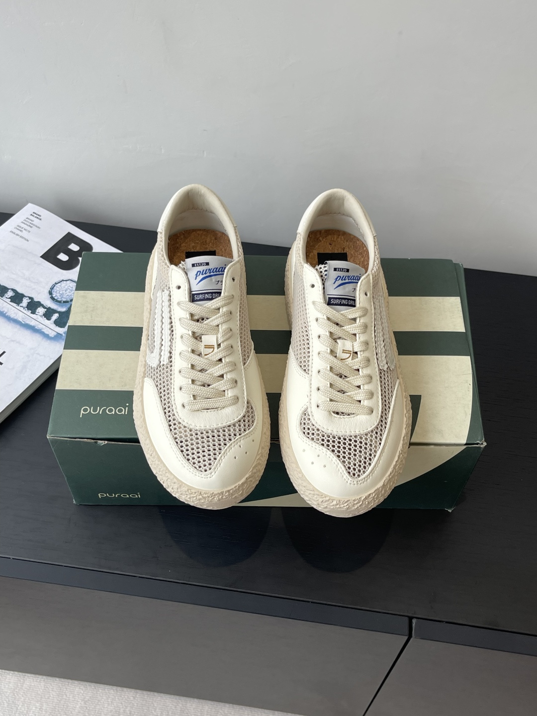 NO:439080,Puraai Polly 25ss retro shoe, a trendy brand Puraai, which focuses on environmentally friendly materials, has new spring and summer shoes for 25 soft leather breathable color-blocking casual shoes, lightweight thick-soled casual shoes, not only comfortable to touch, but also better care, but also has good wear resistance and breathability, and will not feel stuffy even if worn for a long time. Upper cowhide/cloth inner sheepskin outsole rubber Size 35-40 (40 custom made without return and exchange), casual shoes/sports shoes, sneakers, cowhide, sheepskin19860909Puraai Polly 25ss复古板鞋 主打环保材料的潮流品牌Puraai的25春夏新鞋款 软皮透气拼色休闲鞋轻便厚底休闲鞋不仅触感舒适 而且更好打理 还具备良好的耐磨性与透气性 即使长时间穿着也不会感到闷热 鞋面牛皮/布面 内里羊皮 大底橡胶 码数35-40（40定做不退换）,休闲鞋/运动鞋,sneakers,cowhide,sheepskin,Women's Shoes