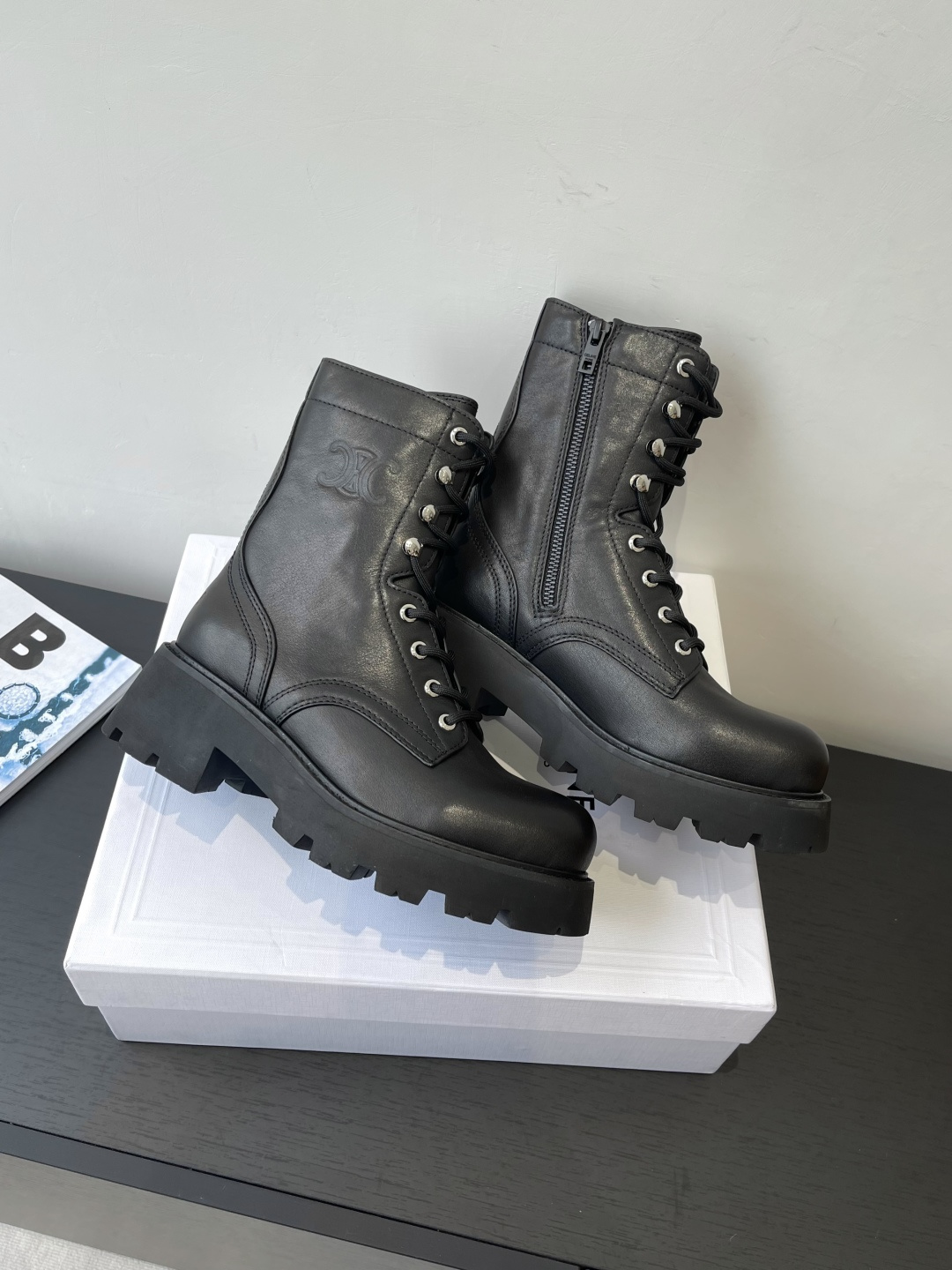 Celine Haute Couture Classic Luxury Leather Shoe Ref 3
