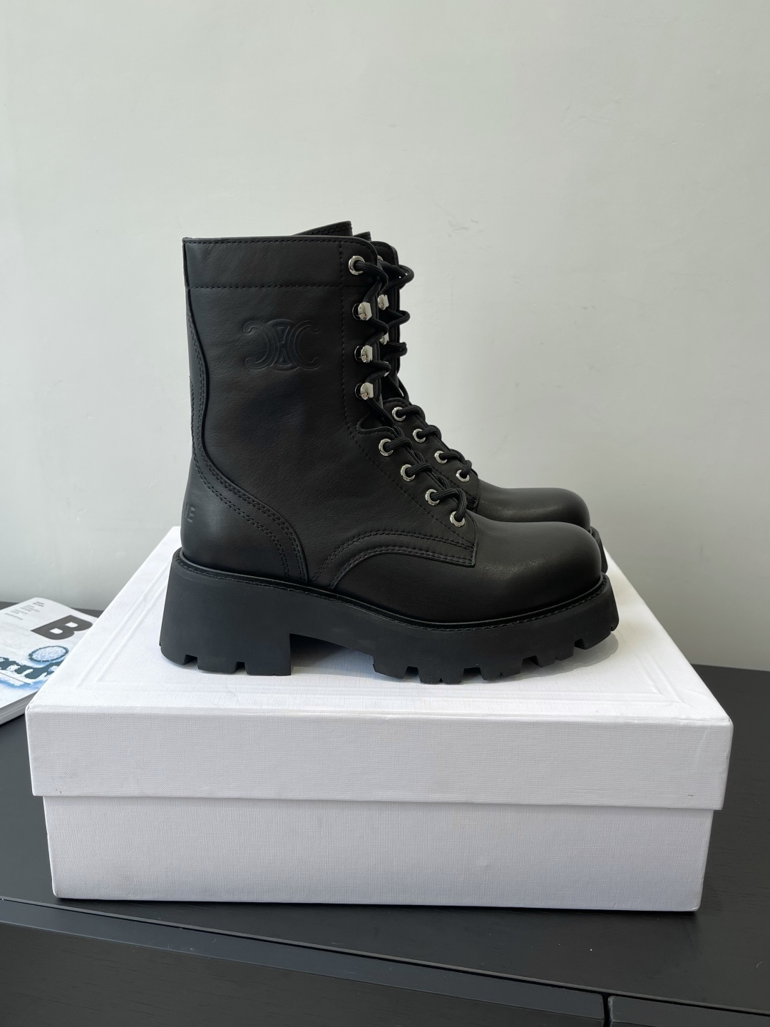 Celine Haute Couture Classic Luxury Leather Shoe Ref 2
