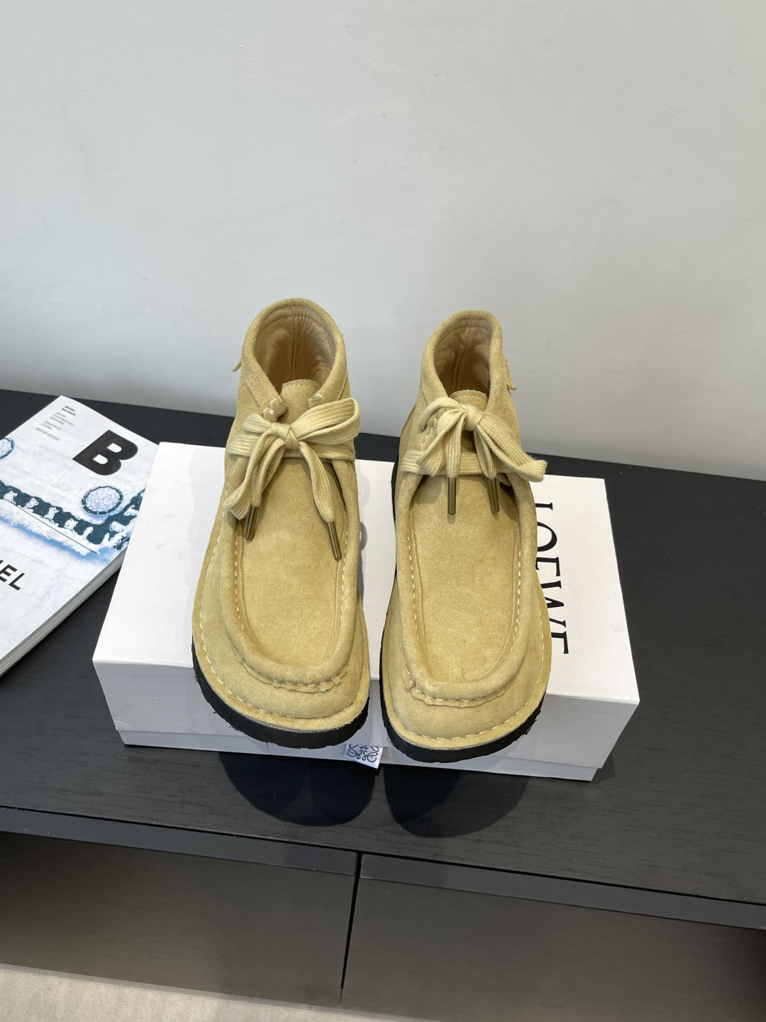 “672 Loewe 25SS Autumn Winter Shoe Review: Cute Round Head Design, Imported Fabric, Soft Sheepskin” - 图片 1