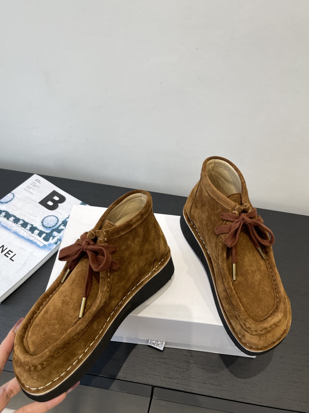 “672 Loewe 25SS Autumn Winter Shoes: Cute, Cozy, Imported Fabric, Sheepskin Inside” - 图片 4