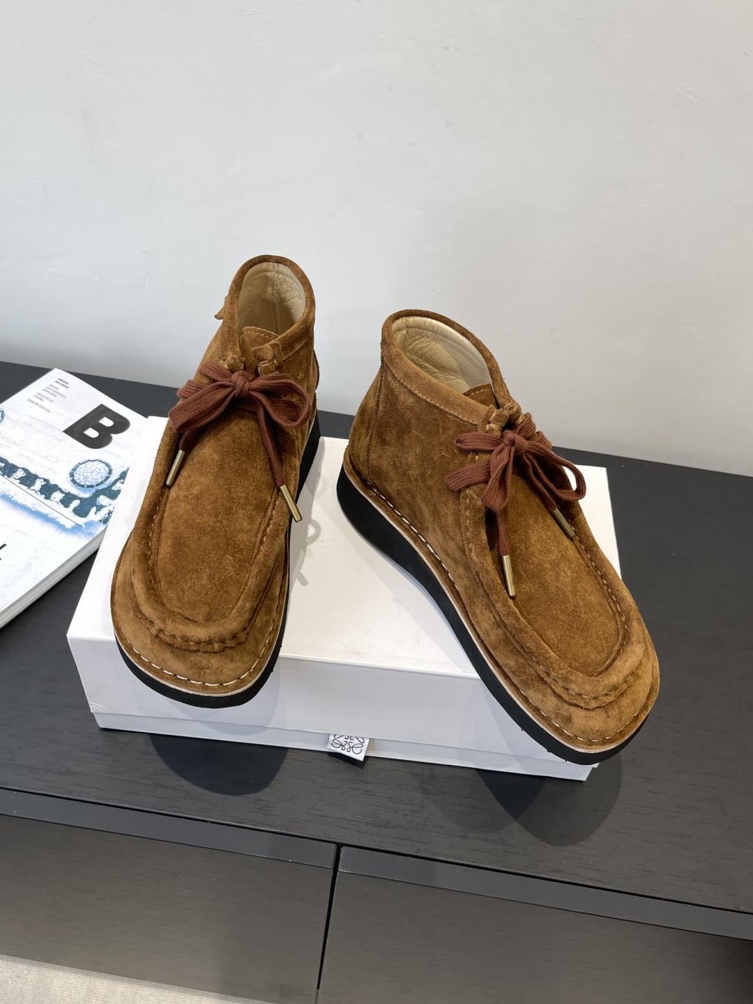 “672 Loewe 25SS Autumn Winter Shoes: Cute, Cozy, Imported Fabric, Sheepskin Inside” - 图片 3