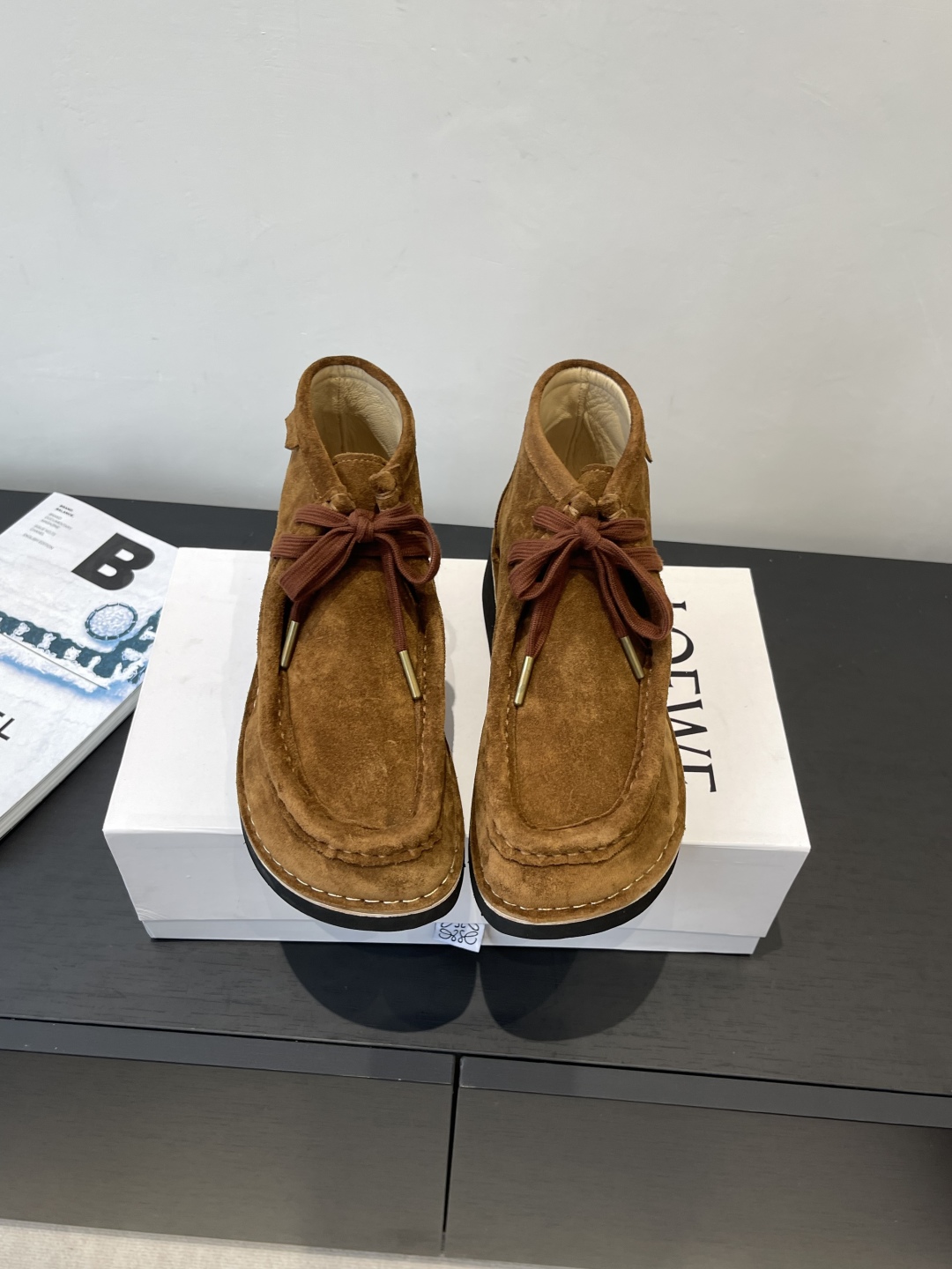“672 Loewe 25SS Autumn Winter Shoes: Cute, Cozy, Imported Fabric, Sheepskin Inside” - 图片 1