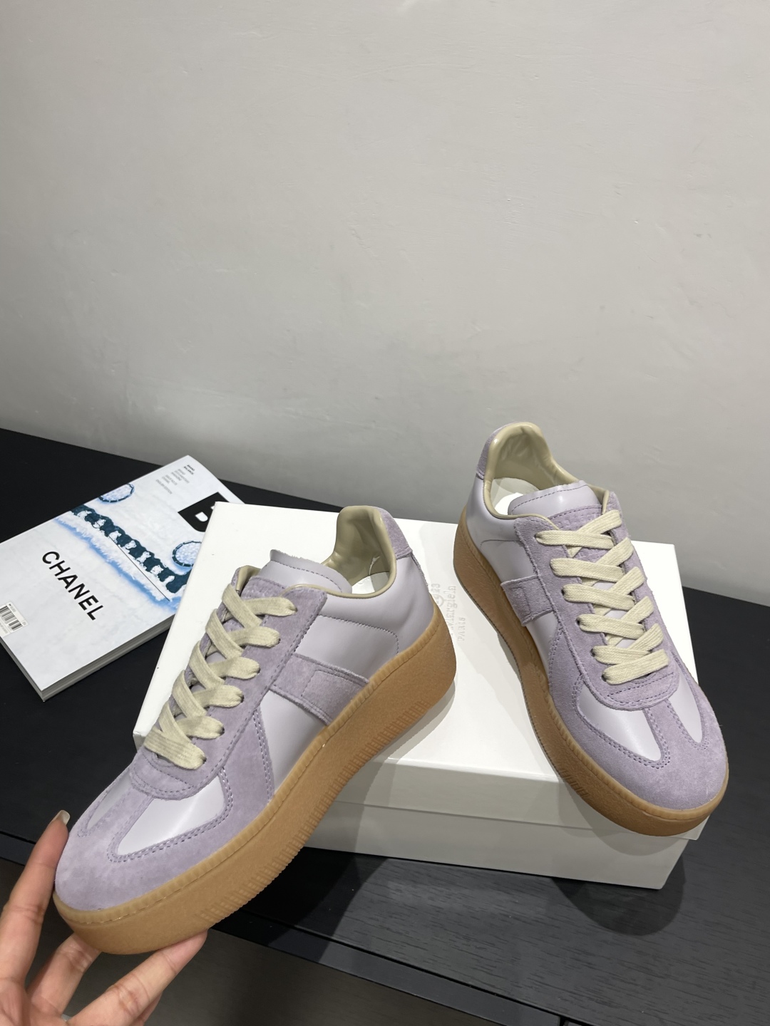 נעלי סניקרס Maison Margiela MM6 בעלות סוליה עבה לנשים - נוחות וסטייל 4 cmp i1757500324954 207 0 4