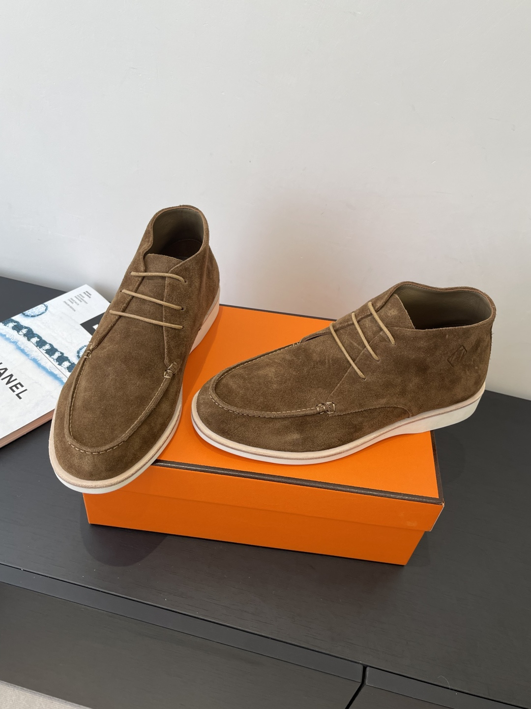 Hermes 25ss new low cut men's casual shoes with simple design in line - Shoe 9