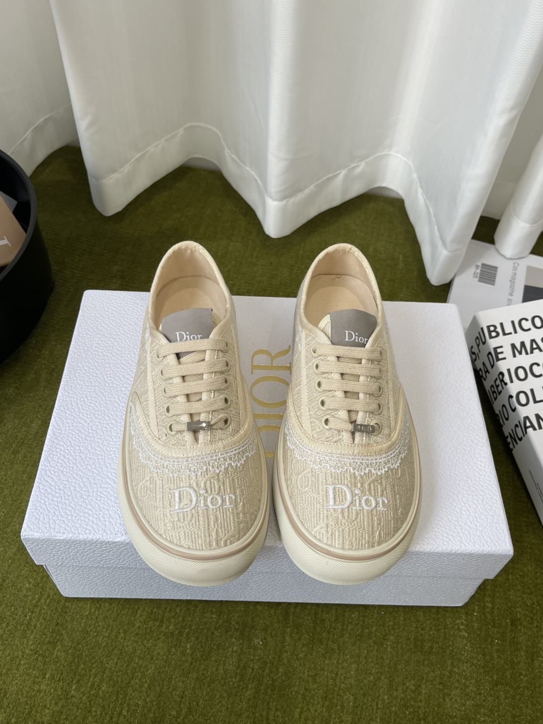 Dior Dior迪奥 Saltwind 系列 老花 蕾丝 帆布鞋 休闲 运动鞋 板鞋