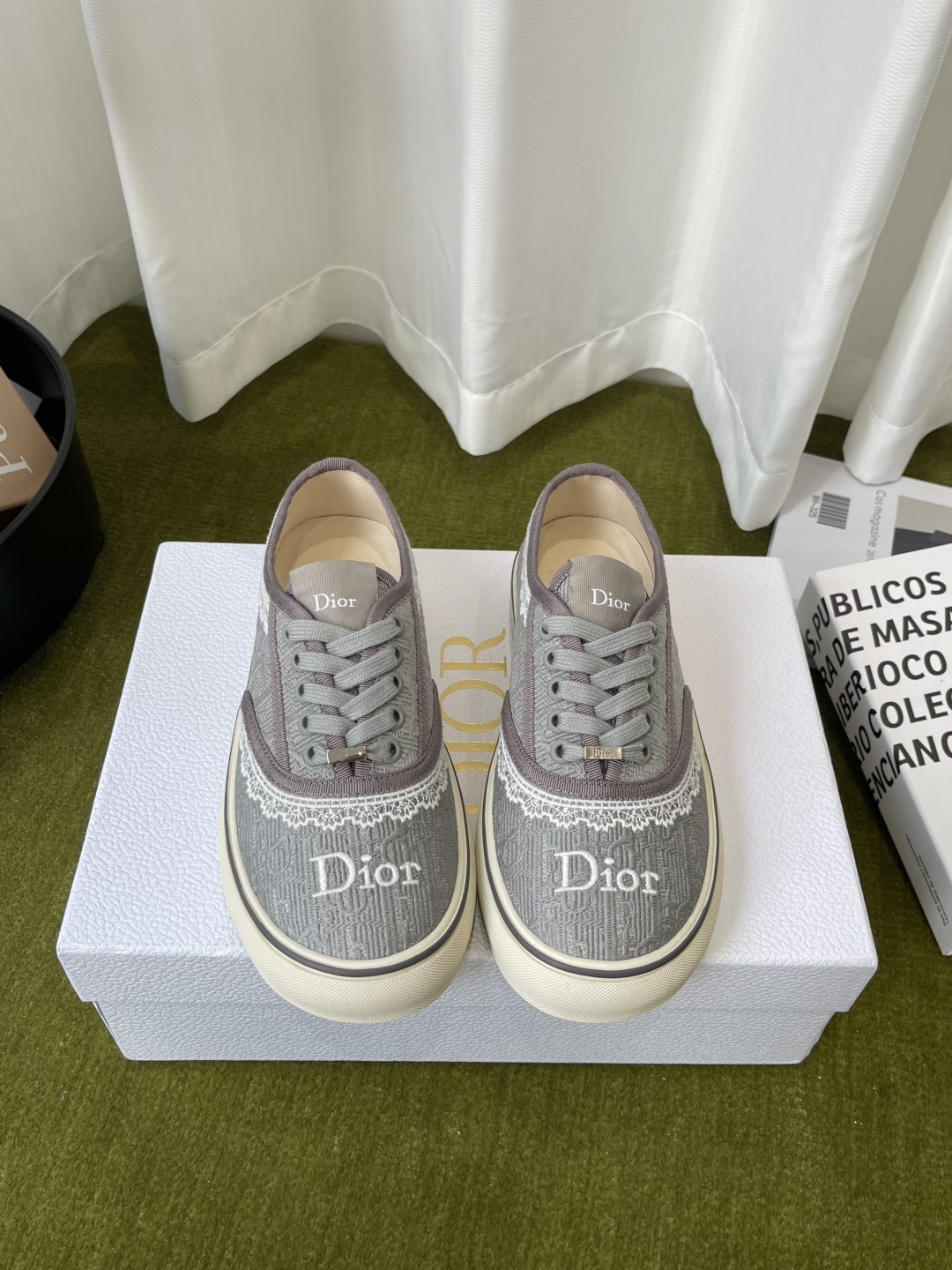 Dior Dior迪奥 Saltwind 系列 老花 蕾丝 帆布鞋 休闲 运动鞋 板鞋