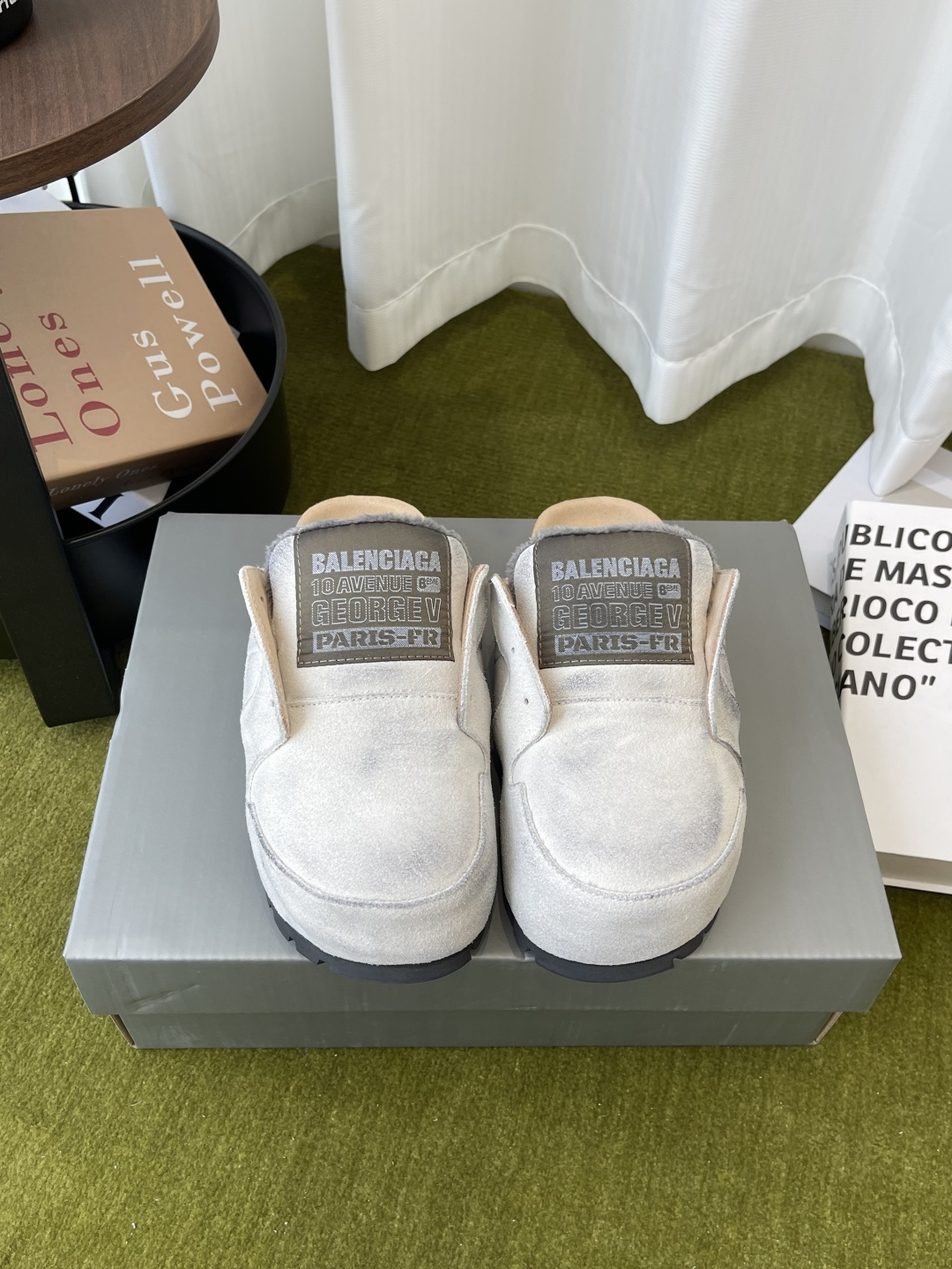 Balenciaga 女320 Balenciaga 巴黎世家 26春穆勒博肯半拖鞋 Dumbo Mule 慵懒风