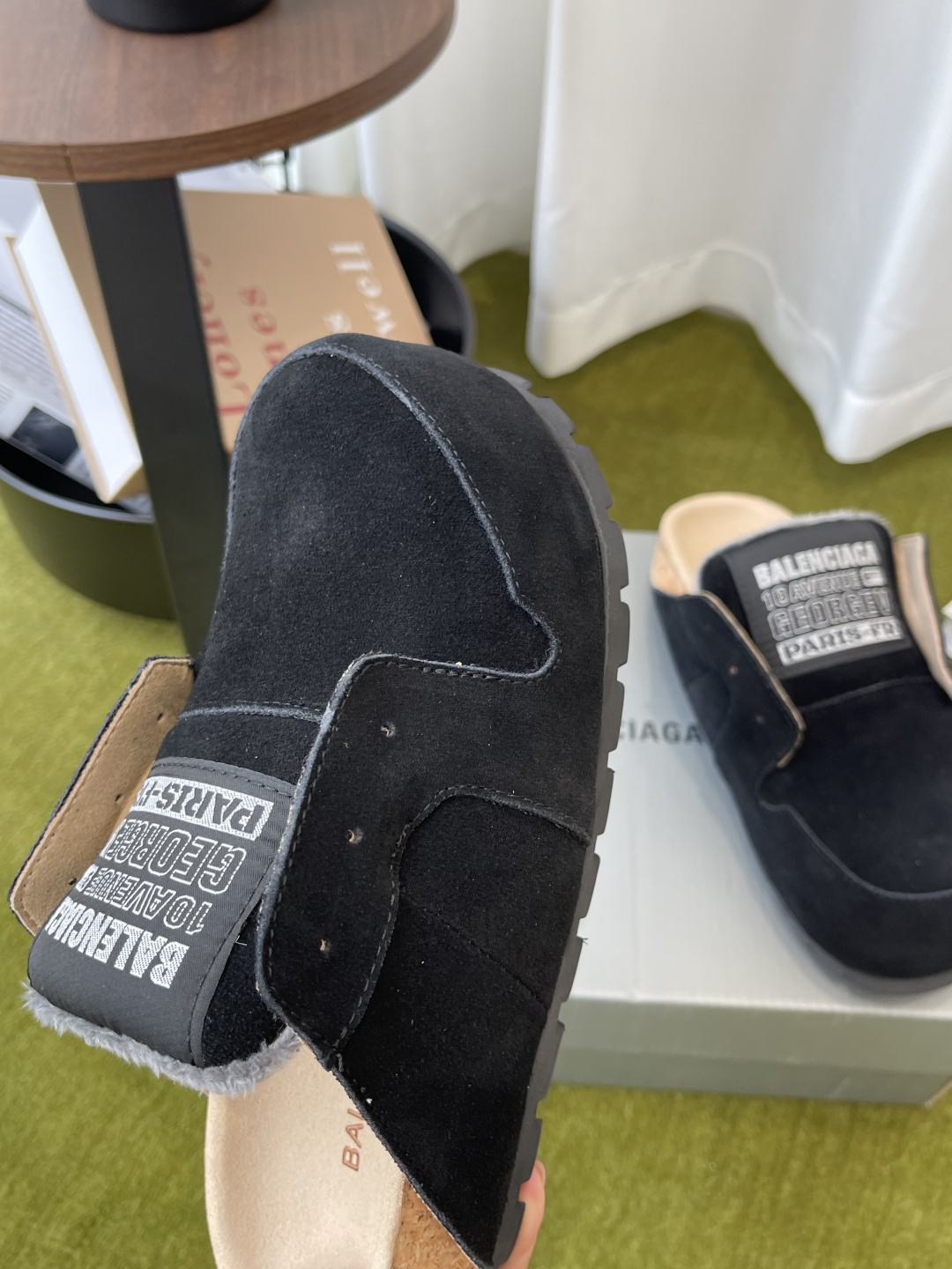 Balenciaga 女320 Balenciaga 巴黎世家 26春穆勒博肯半拖鞋 Dumbo Mule 慵懒风