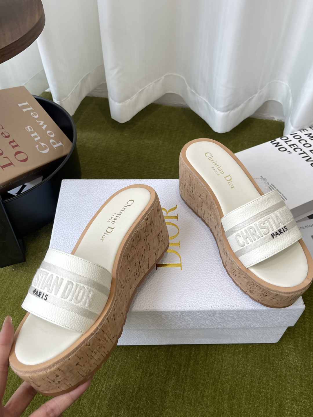 Dior 300 26ss夏季最新款 厚底坡跟拖鞋
