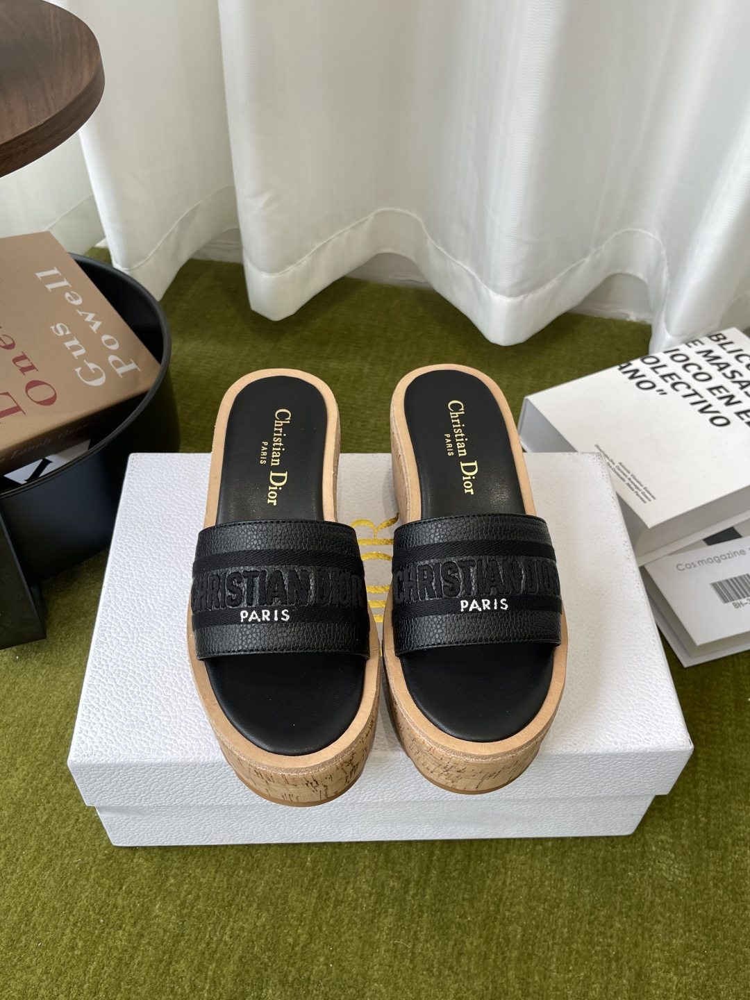 Dior 300 26ss夏季最新款 厚底坡跟拖鞋