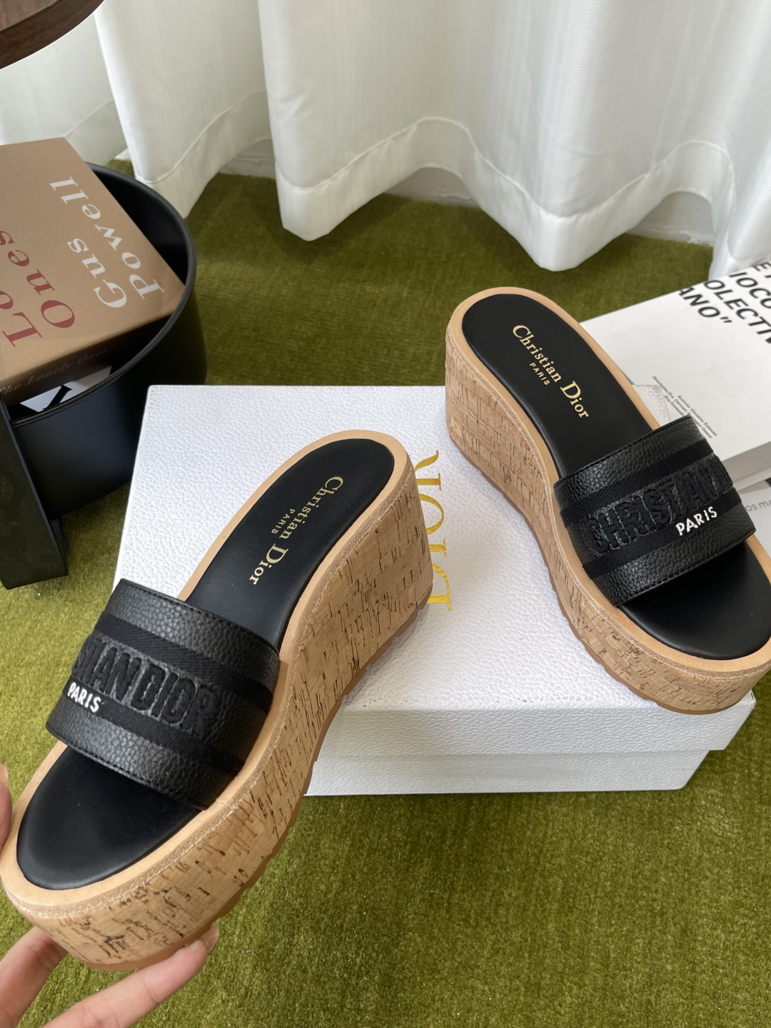Dior 300 26ss夏季最新款 厚底坡跟拖鞋