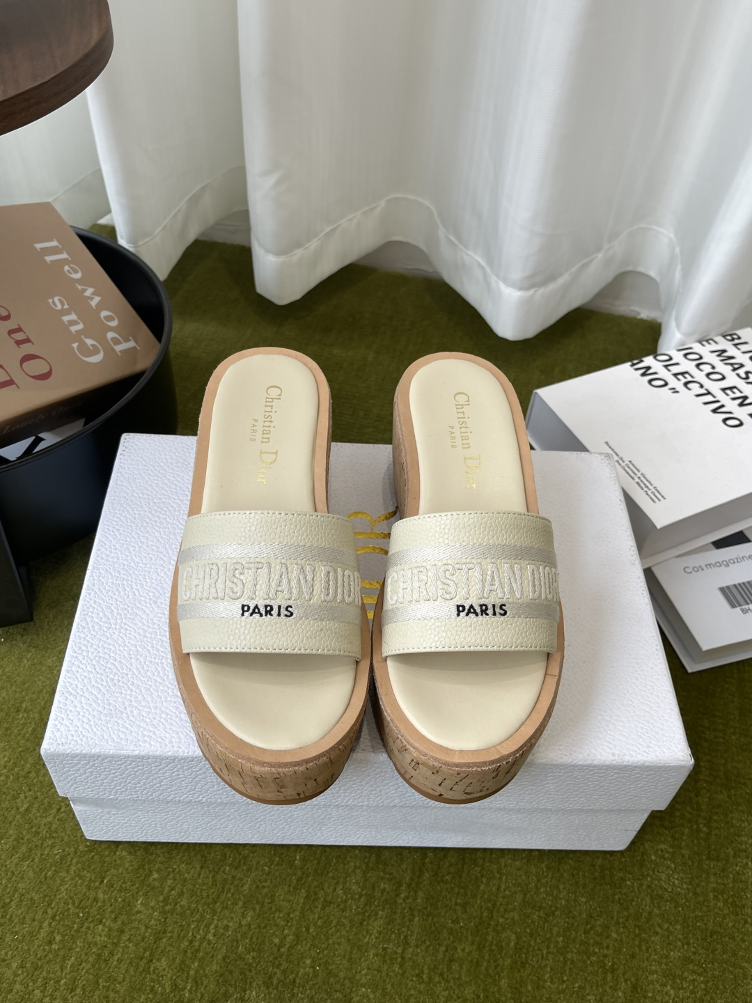 Dior 300 26ss夏季最新款 厚底坡跟拖鞋