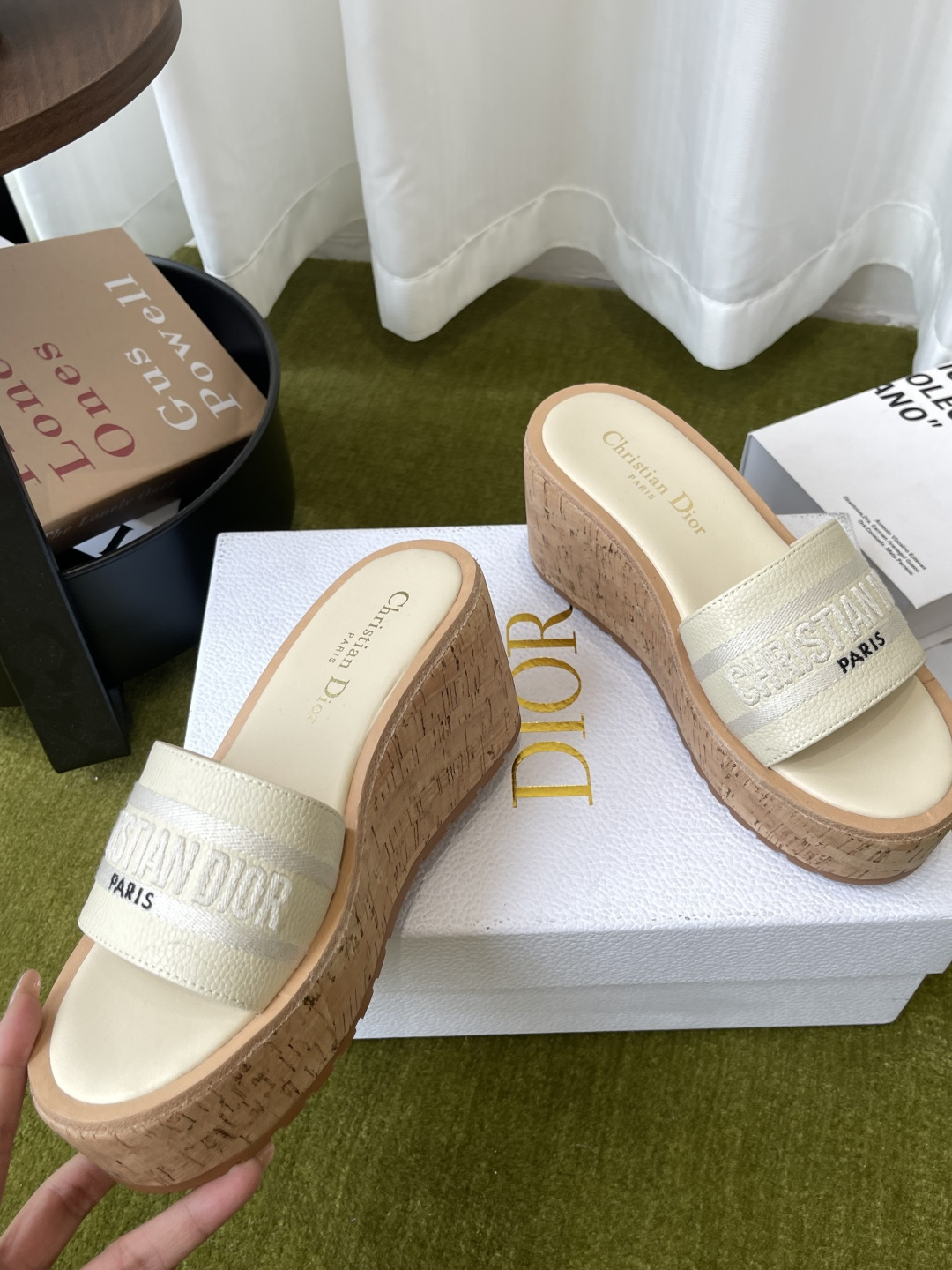 Dior 300 26ss夏季最新款 厚底坡跟拖鞋