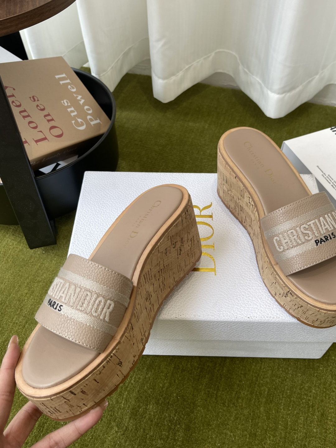 Dior 300 26ss夏季最新款 厚底坡跟拖鞋
