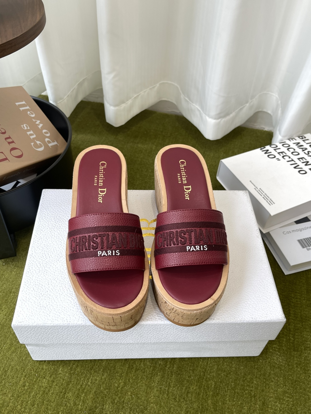 Dior 300 26ss夏季最新款 厚底坡跟拖鞋