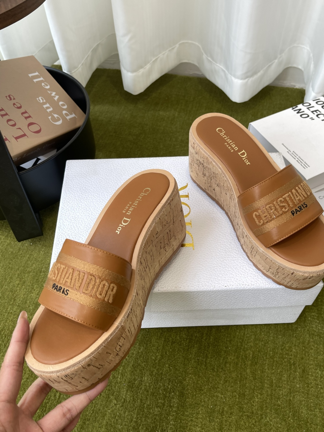 Dior 300 26ss夏季最新款 厚底坡跟拖鞋