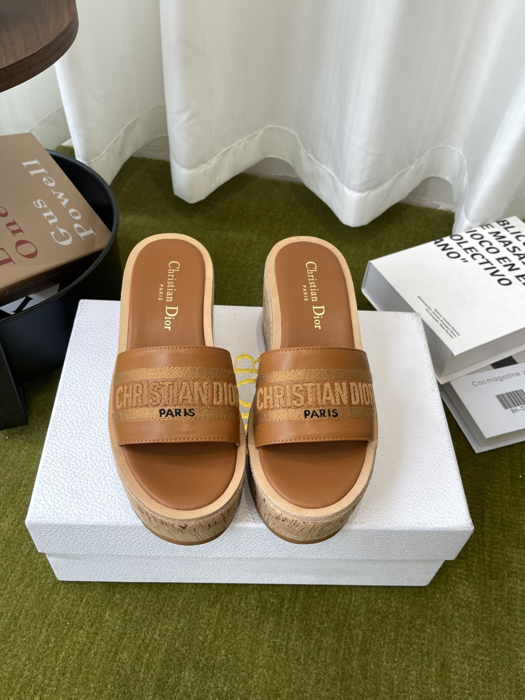 Dior 300 26ss夏季最新款 厚底坡跟拖鞋