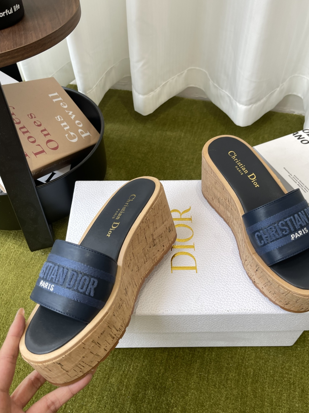 Dior 300 26ss夏季最新款 厚底坡跟拖鞋