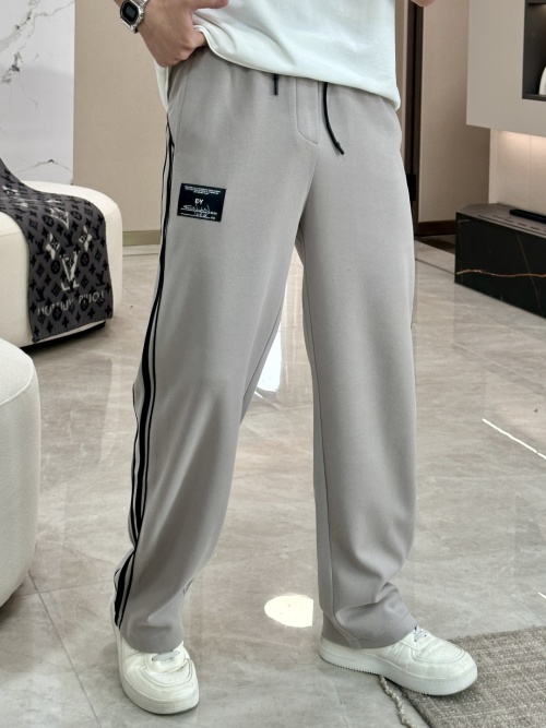 Men's Casual Elastic Cotton Blend Sweatpants Relaxed Fit With Side Stripe 1 Men's Casual Elastic Cotton Blend Sweatpants Relaxed Fit With Side Stripe