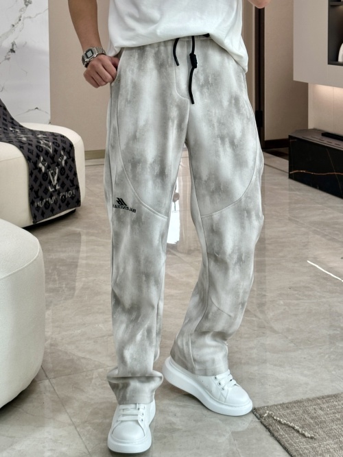 Balenciaga Men's Tie-Dye Print Casual Pants Cotton Blend Comfortable Trousers 1 Balenciaga Men's Tie-Dye Print Casual Pants Cotton Blend Comfortable Trousers