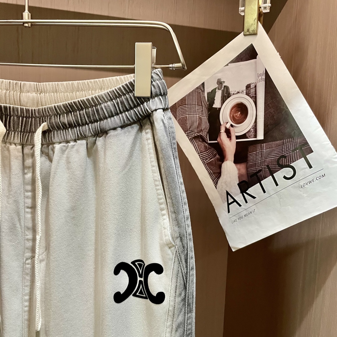 Celine, Chunch, and Summer Ready Recreational Fashion Pants with Classic Brand Logo - 图片 5