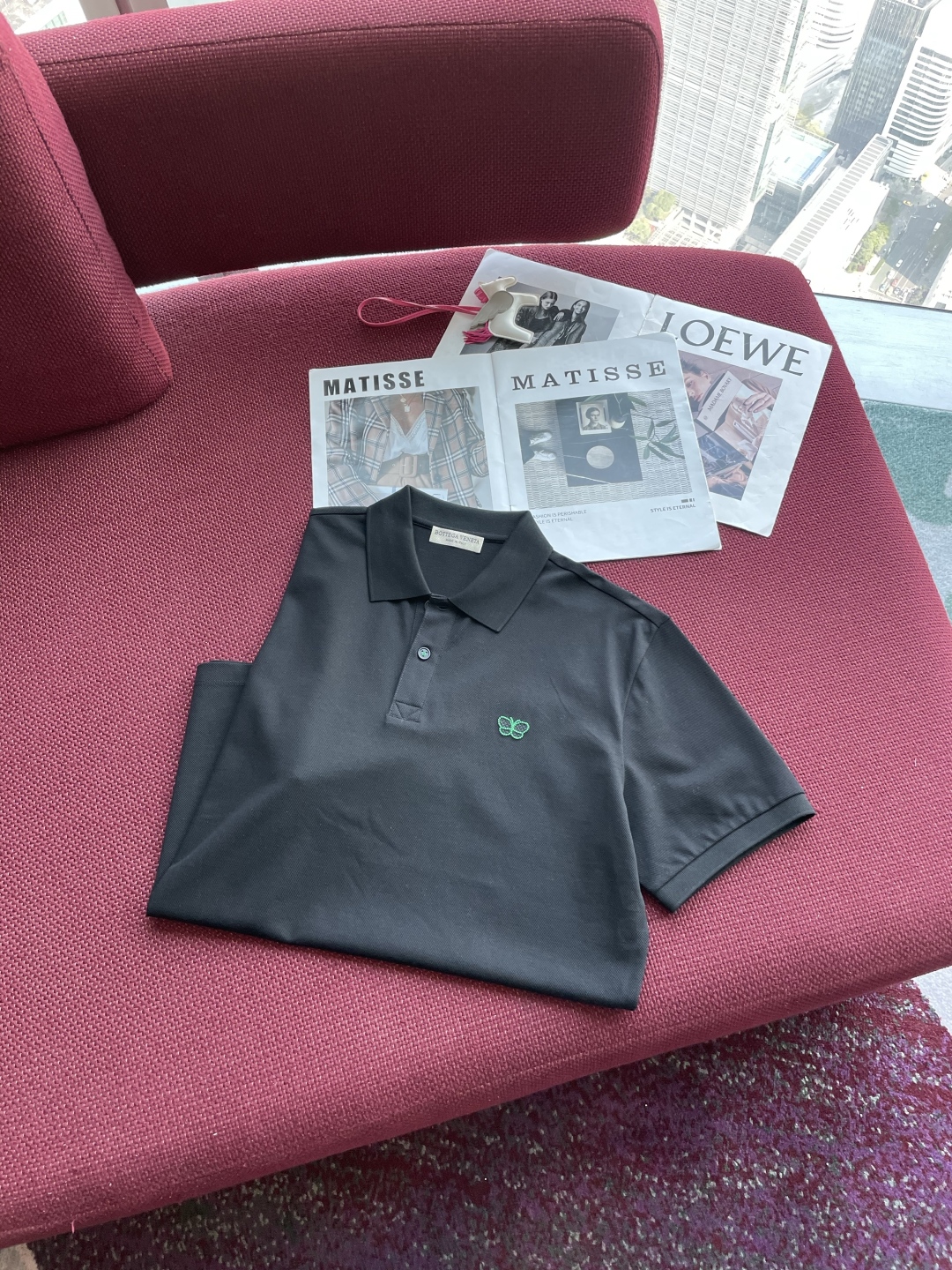 Men’s Polo Shirts: Stylish Green T-Shirts with Silk-Rayed Cotton, Black & White, M-3XL - 图片 6