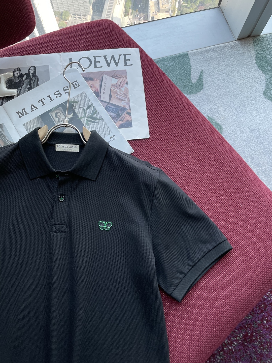 Men’s Polo Shirts: Stylish Green T-Shirts with Silk-Rayed Cotton, Black & White, M-3XL - 图片 2