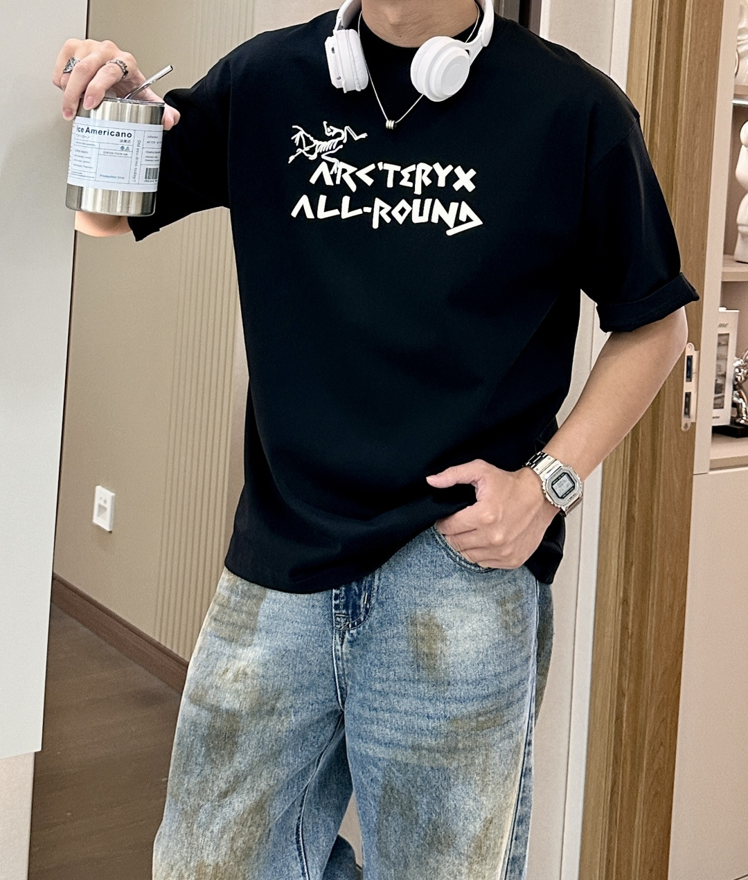 NO:155104,Archaeopteryx spring and summer style/official website synchronization The fabric is made of heavy pure cotton combed cotton fabric, OS loose style, and the upper body style is super positive!  Everyday versatile, a must-have item for wardrobe!  Size S-3XL (Large-size) Size/part S M L XL 2XL 3XL Shoulder width 52 54 56 57 59 60 Clothes length 70 72.75.78.82.85. Bust 54 56.58.60.62.64. Sleeve length 24 26 27 28 29 30,arc'teryx,alexander wang19860909始祖鸟 春夏款/官网同步 面料采用重磅纯棉精梳棉面料,OS宽松版型,上身版型超正！日常百搭,衣橱必备单品！ 尺码 S-3XL（版型偏大） 码数/部位S M L XL 2XL 3XL 肩宽 52 54 56 57 59 60 衣长70 72.75.78.82.85. 胸围 54 56.58.60.62.64. 袖长24 26 27 28 29 30,arc'teryx,alexander wang,Men's clothing