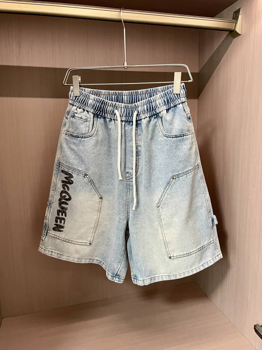 “McQueen 2025 Summer Boys Custom-Made High-Quality Brand Element Design Zenium Pants” - 图片 1