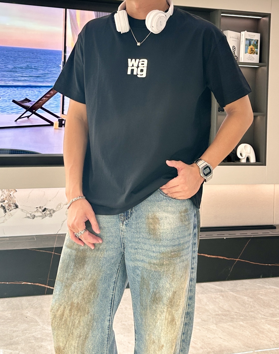 P538: King Alexander T-shirt, Spring/Summer 2025, High-End Customization, Heavyware Design, Fine Work