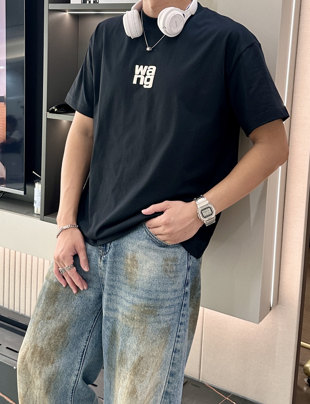 P538: King Alexander T-shirt, Spring/Summer 2025, High-End Customization, Heavyware Design, Fine Work - 图片 3