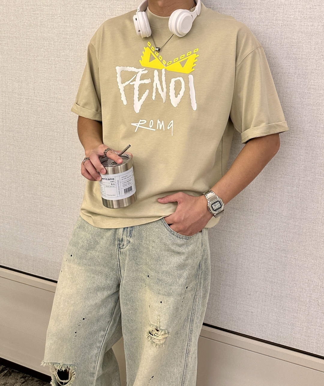 FD 2026春夏款/官网同步面料采用重磅纯棉精梳棉面料，OS宽松版型，上身版型超正！日常百搭，衣橱必备