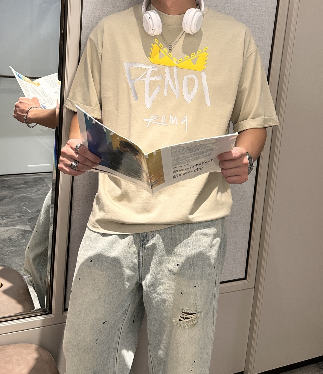 FD 2026春夏款/官网同步面料采用重磅纯棉精梳棉面料，OS宽松版型，上身版型超正！日常百搭，衣橱必备