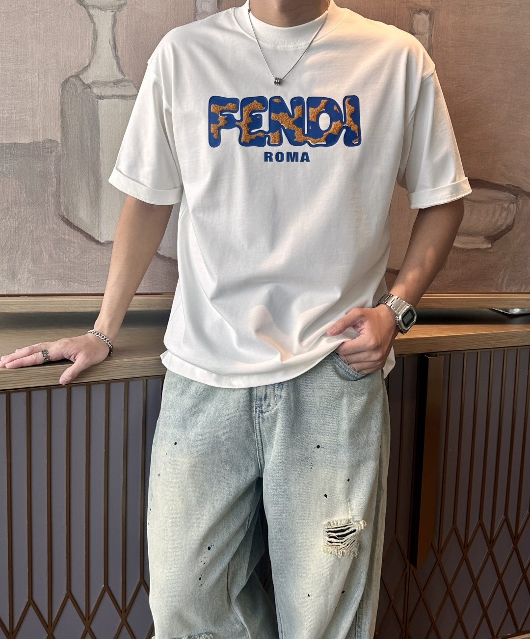 FD 2026春夏款/官网同步面料采用重磅纯棉精梳棉面料，OS宽松版型，上身版型超正！日常百搭，衣橱必备